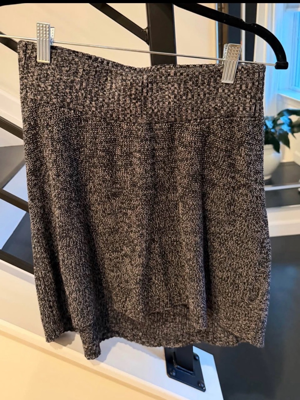 Mossimo Supply Co. Charcoal Knit Skater Skirt